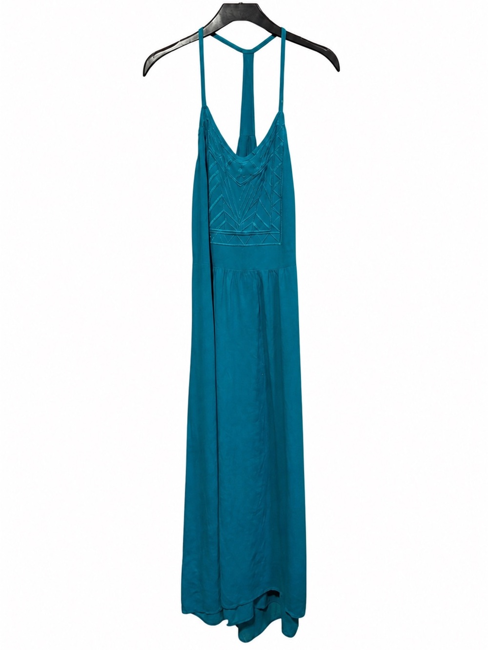 Forever 21 Teal Embroidered Maxi Dress